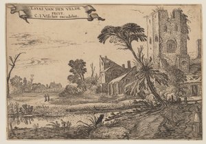 Deux moines sur un chemin - Esaias van den Velde I
