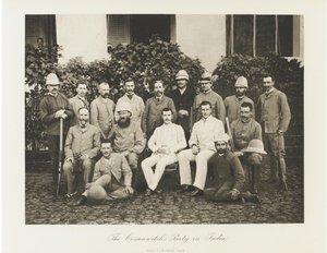 Tsarévitch Nicolas Alexandrovitch de Russie visitant l