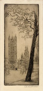 Scène de Londres avec église