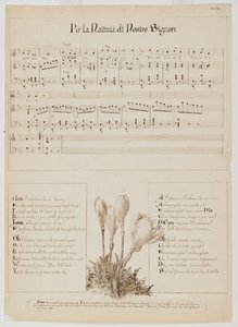 Per la Nativita di Nostro Signore, feuille de chanson, vers 1868-1882