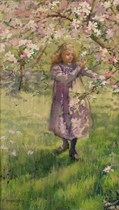 Cueillir des fleurs de pommier, 1901 - Ethel Horsfall Ertz