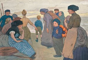 Pêcheurs du Yorkshire, vers 1900