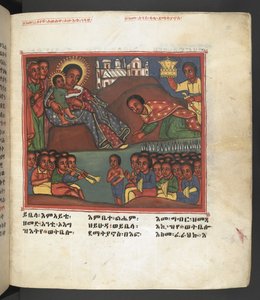Or. 607 f022r, Scène de la vie de la Vierge Marie, de 