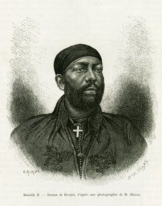 Portrait du Prince Menelik II d