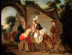 Adieu à la nourrice, 1777 - Etienne Aubry