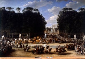 Napoléon et Marie-Louise entrant dans le jardin des Tuileries
