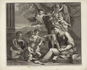 Sainte Famille avec putti - Etienne Baudet (possibly)