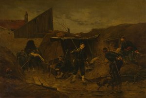 Dans la Tranchée, vers 1875 - Etienne Berne Bellecour