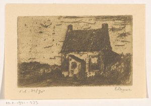 Petite maison à Ter Heijde près de La Haye - Etienne Bosch (signed by artist)