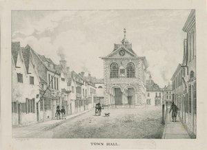 Tamworth - La mairie : lithographie, nd [1796-1865]