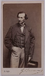 Portrait de Jules Chaumont (-1866), (acteur) - Etienne Carjat
