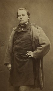 Portrait de Charles Basset (1822-1869) plus connu sous son nom de plume Adrien Robert. - Etienne Carjat