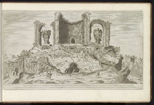 Ruines des Trophées de Marius à Rome - Etienne Duperac
