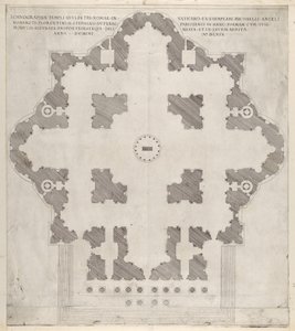Speculum Romanae Magnificentiae : Plan de Saint-Pierre, 1569 - Etienne Duperac