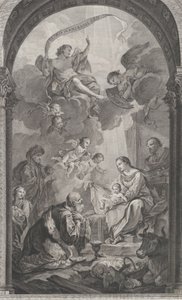 La Chapelle des Enfants-Trouvés à Paris: Les Rois mages Gaspard et Melchior adorant l