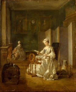 Intérieur avec deux Femmes, fin des années 1730-début des années 1740 - Étienne Jeaurat