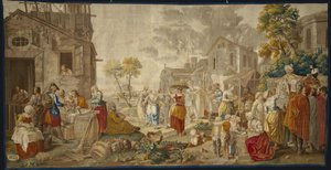Le Marché en Plein Air, des Fêtes Villageoises, 1775-89
