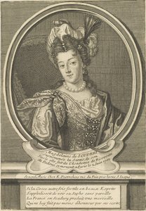Portrait de Madeleine de Scudéry 1607-1701, vers 1710 - Etienne Jehandier Desrochers