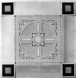Carte du Palais Municipal - E.L. Boullée - Etienne Louis Boullee