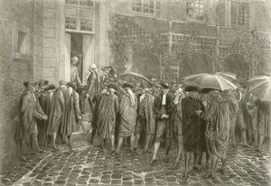 Le Tiers État se réfugie dans la salle du Jeu de Paume (gravure) - Etienne Lucien Melingue