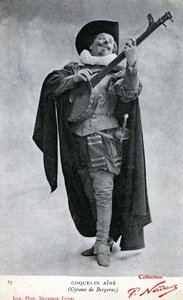Constant Coquelin aîné photographié en costume de Cyrano de Bergerac - Etienne Neurdein