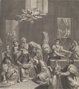 La naissance de la Vierge (détail) - Etienne Picart