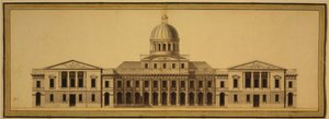 Design pour le Capitole des États-Unis, 1793 - Etienne Sulpice Hallet