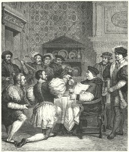 Le cardinal Wolsey reçu chez lui - Etienne after Ronjat