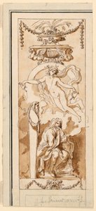 Conception pour un panneau peint - Etienne de Lavallee Poussin