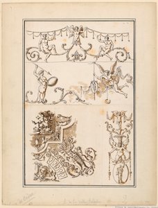 Cinq Motifs pour Arabesques Ornementales - Etienne de Lavallee Poussin
