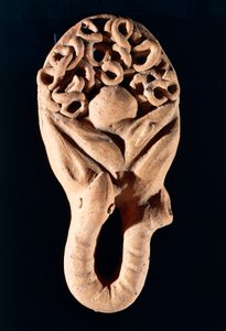 Offrande votive en terre cuite représentant un intestin, Civilisation étrusque, Tessennano, Région du Latium, Italie - Etruscan
