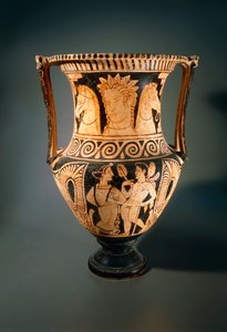 Kelebe ou krater à colonnes, par le Peintre d