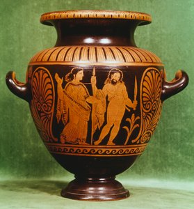 Stamnos, céramique à figures rouges de Vulci (Latium). Civilisation étrusque, IVe siècle av. J.-C. - Etruscan