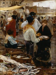 Marché aux poissons à Venise