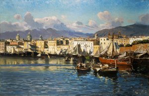Vieux port de Palerme - Ettore de Maria Bergler