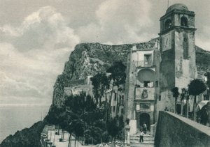 Église sur le rivage, Capri, Italie, 1927 - Eugen Poppel