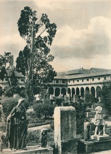 Jardin du Musée des Thermes de Dioclétien, Rome, Italie, vers 1926-1927 - Eugen Poppel