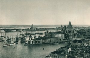 Grand Canal et église de Santa Maria della Salute, Venise, Italie, 1927