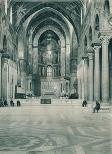 Intérieur de la cathédrale de Monreale, Sicile, Italie, 1927