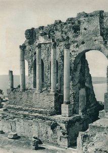 Partie du théâtre grec, Taormina, Sicile, 1927 - Eugen Poppel