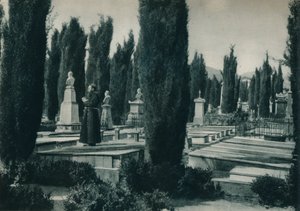 Partie du cimetière, Palerme, Sicile, Italie, 1927 - Eugen Poppel