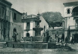 Fontaine publique, Taormina, Sicile, Italie, 1927 - Eugen Poppel