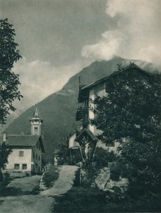 Route vers le château de Tyrol, Merano, Tyrol du Sud, Italie, 1927