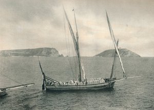 Voilier dans le port de Naples, Italie, 1927 - Eugen Poppel