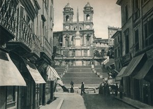 Escalier Espagnol et église de la Trinité-des-Monts, Rome, Italie, 1927 - Eugen Poppel