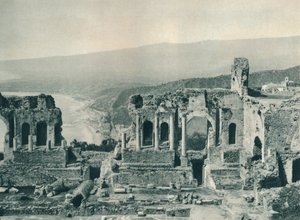 Scène et loge du Théâtre grec, Taormina, Sicile, Italie, 1927 - Eugen Poppel
