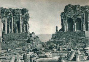 Scène du théâtre grec, Taormina, Sicile, Italie, 1927 - Eugen Poppel