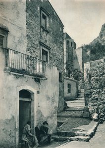 Rue à Taormina, Sicile, Italie, 1927 - Eugen Poppel