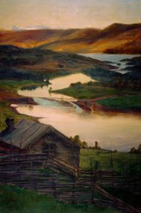 De Fossheim, Valdres, Esquisse - Eugen Prinz von Schweden