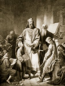 Charlemagne et ses érudits, illustration de 